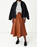 Saia Midi Statement Essential - Caramelo