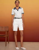 BERMUDA JEANS RETA - OFF-WHITE