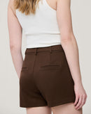 SHORTS CINTURA MÉDIA - MARROM