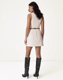 SAIA CURTA SLIM DE ALFAIATARIA - BEGE