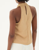 BLUSA FRENTE ÚNICA - AREIA