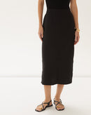 Saia Midi Tubo  - Preto