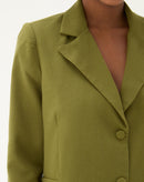 Blazer de Linho Alfaiataria - Verde Militar