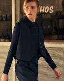 COLETE DECOTE V ALFAIATARIA - AZUL MARINHO