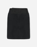 SAIA CURTA COM PASSANTES DE ALFAIATARIA - PRETO