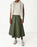 Saia Midi Statement Essential  - Verde Militar