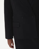 BLAZER SLIM ABOTOAMENTO DUPLO ALFAIATARIA - PRETO