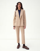 BLAZER SLIM ABOTOAMENTO DUPLO ALFAIATARIA - BEGE