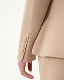 BLAZER SLIM ABOTOAMENTO DUPLO ALFAIATARIA - BEGE