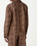 JAQUETA QUADRADA COBRA PU - CARAMELO