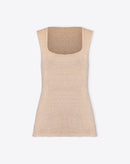 REGATA ALONGADA DE TRICOT - BEGE