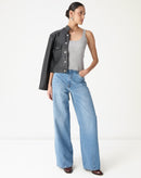 REGATA BÁSICA DECOTE U - CINZA MESCLA