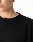 SUÉTER CASHMERE DELUXE GOLA CARECA - PRETO