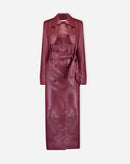 TRENCH COAT COM CINTO PU - VINHO