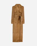 TRENCH COAT COM CINTO PU - CARAMELO