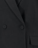 BLAZER SLIM ABOTOAMENTO DUPLO ALFAIATARIA - PRETO