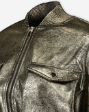 JAQUETA BOMBER METALIZADA - DOURADO