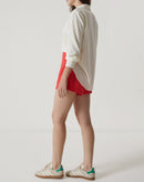 CAMISA MANGA LONGA BARRA ARREDONDADA - OFF-WHITE