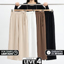 [Leve 4, Pague Só 2!] Calça Elora Feminina em Viscose Texturizada e Poliéster de Cintura Alta (Sua Nova Peça Favorita!)