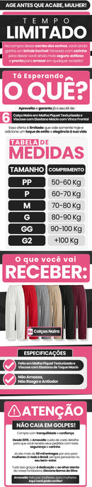 [Leve 6, Pague Só 3!] Calça Feminina Naira em Malha Piquet Texturizada e Viscose com Elastano de Toque Macio com Vinco Frontal Estruturado