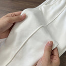 [Leve 6, Pague Só 3!] Calça Feminina Naira em Malha Piquet Texturizada e Viscose com Elastano de Toque Macio com Vinco Frontal Estruturado