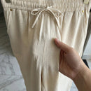 [Leve 4, Pague Só 2!] Calça Elora Feminina em Viscose Texturizada e Poliéster de Cintura Alta (Sua Nova Peça Favorita!)